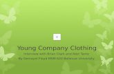 Young Company Clothing Interview with Brian Clark and Ndzi Tante By Gemayel Floyd MSM 620 Bellevue University.