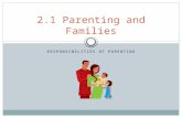 RESPONSIBILITIES OF PARENTING 2.1 Parenting and Families.