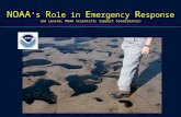 NOAA ’s R ole in E mergency R esponse (Ed Levine, NOAA Scientific Support Coordinator)