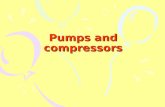 Pumps and compressors. Sub-chapters 9.1. Positive-displacement pumps 9.2. Centrifugal pumps 9.3. Positive-displacement compressors 9.4. Rotary compressors.