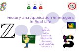 History and Application of Integers in Real Life By… Micah, Nitin, Salasha, Siddharth, Sunaina, and Vaibhav 6A Group 5.