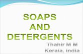 CONTENTS  SOAP Introduction Saponification Soap molecule (Micelles) Cleansing action of soaps Advantages and disadvantages  DETERGENT Introduction Cleansing.