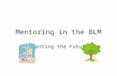 Mentoring in the BLM Planting the Future. Why Mentoring in the BLM Benefits for All!! 1.New employees – information, “how to” 2.Future leaders – feedback,