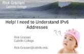 Help! I need to Understand IPv6 Addresses Rick Graziani Cabrillo College Rick.Graziani@cabrillo.edu.