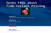 Copyright © 2014 The Brattle Group, Inc. PRESENTED TO PRESENTED BY Seven FAQs about Time- Variant Pricing California Public Utilities Commission Ahmad.
