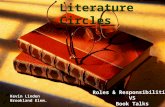 Literature Circles Roles &Responsibilities Vs Book Talks Roles & Responsibilities VS Book Talks Literature Circles Kevin Linden Brookland Elem.