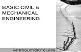 BASIC CIVIL & MECHANICAL ENGINEERING INTRODUCTORY CLASS.