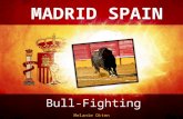 M ADRID S PAIN Bull-Fighting Melanie Otten. The 3 stages Stage 1: Third of Lances Stage 2: Third of Flags Stage 3: Third of Death.
