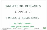 Engineering Mechanics – Chapter 2: Forces & ResultantsEE05042007 ENGINEERING MECHANICS CHAPTER 2 FORCES & RESULTANTS By Jeff Lamoon .