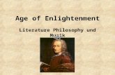 Age of Enlightenment Literature Philosophy und Musik.