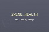 SWINE HEALTH Dr. Randy Harp. Herd Health Problems ► Biosecurity  External biosecurity  Internal biosecurity.