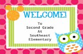 To Second Grade At Southeast Elementary. Classroom Teacher-Molly Parks Site Principal-Lindy Risenhoover Building Principal-Lynette Talkington.