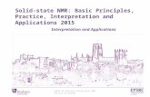 EPSRC UK National Solid-state NMR Service at Durham Solid-state NMR: Basic Principles, Practice, Interpretation and Applications 2015 Interpretation and.