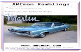 AMCman Ramblings FOR ALL WHO HAVE AN INTEREST IN THE CARS PRODUCED BY AMERICAN MOTORS, JEEP, RAMBLER, NASH, HUDSON, TERRAPLANE AND JEFFERY FROM 1902 TO.