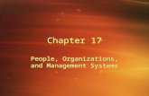 Chapter 17 People, Organizations, and Management Systems.