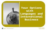 Careers Office Student Services Your Options with Languages and International Business.