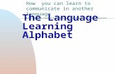 The Language Learning Alphabet How you can learn to communicate in another language Developed by Howard Culbertson, Southern Nazarene University.