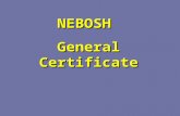 NEBOSH General Certificate. Managing - the core skills Planning - objectives - priorities - action plans Controlling - hazard recognition - risk assessment.