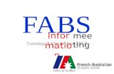 Tuesday 3 December 2013 FABS meeting Information.