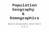 Population Geography & Demographics World Geography Word Wall 4-6-2.