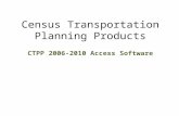 Census Transportation Planning Products CTPP 2006-2010 Access Software.