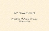 AP Government Practice Multiple-Choice Questions.