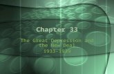 Chapter 33 The Great Depression and the New Deal 1933-1939.