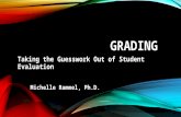 GRADING Taking the Guesswork Out of Student Evaluation Michelle Rammel, Ph.D.