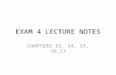 EXAM 4 LECTURE NOTES CHAPTERS 13, 14, 15, 16,17. Chapter 13: Physical and cognitive development in middle adulthood (344-361)