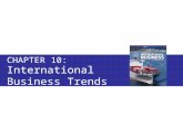 Chapter 10: INTERNATIONAL BUSINESS TRENDS Fundamentals of International Business Copyright © 2010 Thompson Educational Publishing, Inc. - - - - - - - -