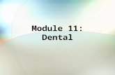 Module 11: Dental. Module Objectives After this module, you should be able to: Describe the Active Duty Dental Program (ADDP) Explain the TRICARE Dental.