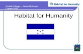 Habitat for Humanity Global Village – Santa Rosa de Copan 2012.