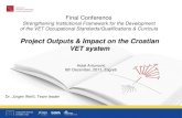 Project Outputs & Impact on the Croatian VET system Final Conference Strengthening Institutional Framework for the Development of the VET Occupational.