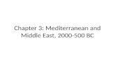 Chapter 3: Mediterranean and Middle East, 2000-500 BC.