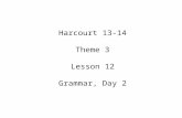 Harcourt 13-14 Theme 3 Lesson 12 Grammar, Day 2. The BIG Question: How can I identify different types of nouns?