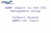 WWRP report to the CAS Management Group Gilbert Brunet WWRP/JSC Chair.