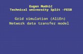 Grid simulation (AliEn) Network data transfer model Eugen Mudnić Technical university Split -FESB.