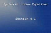 System of Linear Equations Section 4.1. Consider this problem A roofing contractor bought 30 bundles of shingles and four rolls of roofing paper for $528.