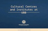 Cultural Centres and Institutes at UBB CLUJ-NAPOCA23 April 2014.