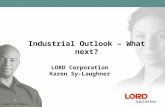 Company Confidential Industrial Outlook – What next? LORD Corporation Karen Sy-Laughner.