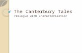The Canterbury Tales Prologue with Characterization.