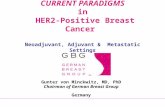 CURRENT PARADIGMS in HER2-Positive Breast Cancer Neoadjuvant, A djuvant & Metastatic Settings Gunter von Minckwitz, MD, PhD Chairman of German Breast Group.