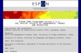 ESPON 2006 Programme Action 1.1.4: THE SPATIAL EFFECTS OF DEMOGRAPHIC TRENDS AND MIGRATION Lead partner and coordinator: Swedish Institute for Growth Policy.
