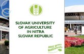 SLOVAK UNIVERSITY OF AGRICULTURE IN NITRA SLOVAK REPUBLIC.