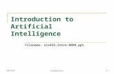 2015-8-26 EIE426-AICV 1 Introduction to Artificial Intelligence Filename: eie426-intro-0809.ppt.