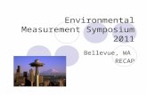 Environmental Measurement Symposium 2011 Bellevue, WA RECAP.