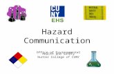 Hazard Communication Office of Environmental Health and Safety Hunter College of CUNY.