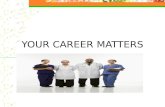 YOUR CAREER MATTERS. Workshop Overview Choosing a career that matches your personality Goal Setting (Career portfolio & Five year plan) Job Search Skills.