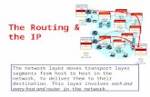 The Routing & the IP network data link physical network data link physical network data link physical network data link physical network data link physical.