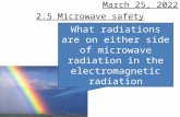2.5 Microwave safety 26 August 2015 What radiations are on either side of microwave radiation in the electromagnetic radiation.